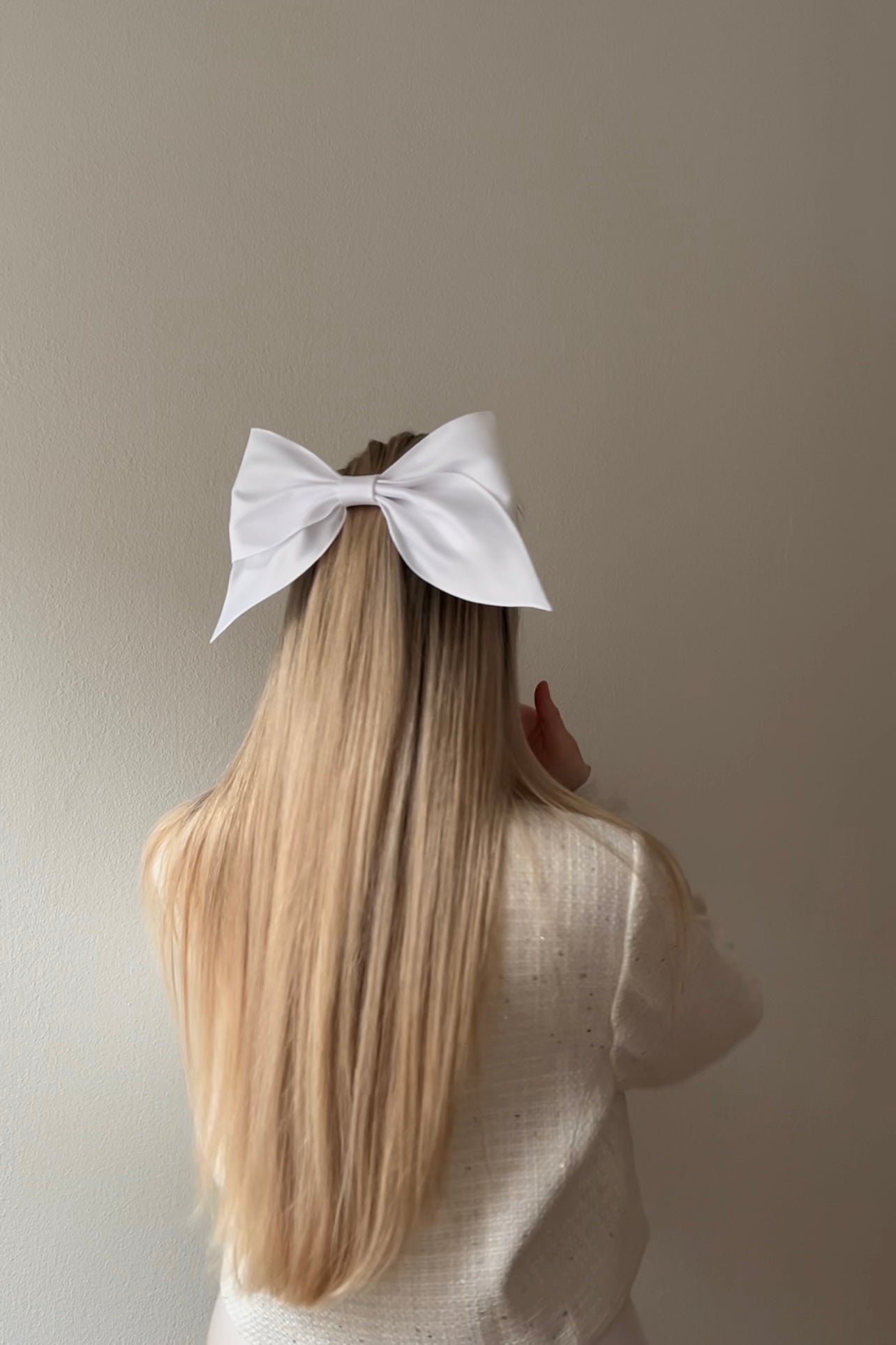 SWAN barrette bow M-size